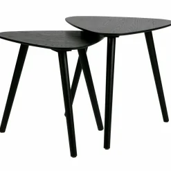 Bijzettafel Nila Set van 2 stuks Zwart - Loft24.nl