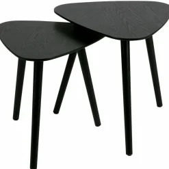 Bijzettafel Nila Set van 2 stuks Zwart - Loft24.nl