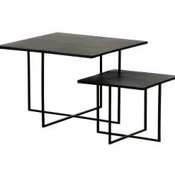 Bijzettafel Olan Set van 2 stuks - Warm Bruin - Loft24.nl