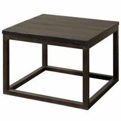 Bijzettafel Paterno Zwart 60 x 60 cm - Loft24.nl