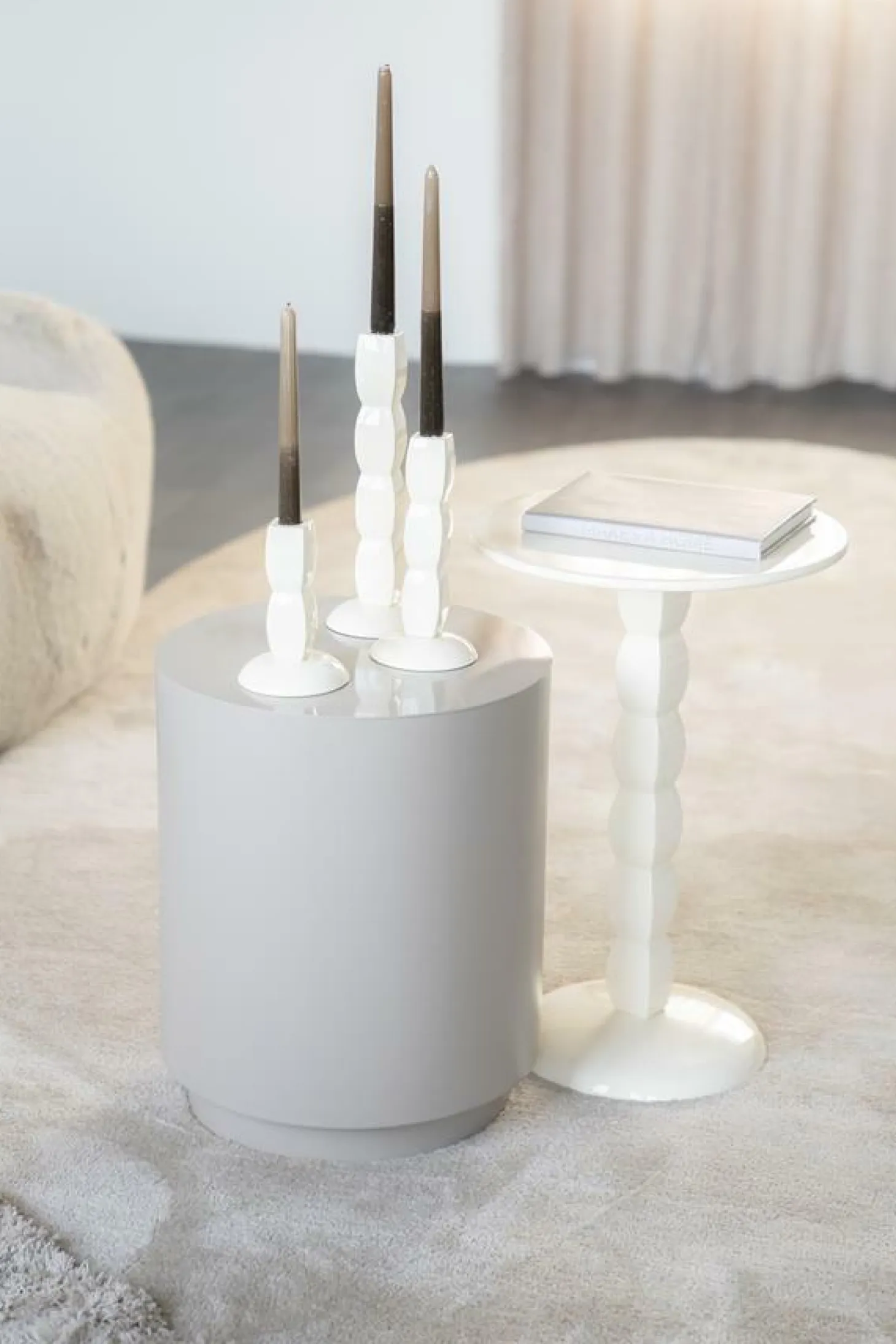 Bijzettafel Prinz - Beige - Loft24.nl