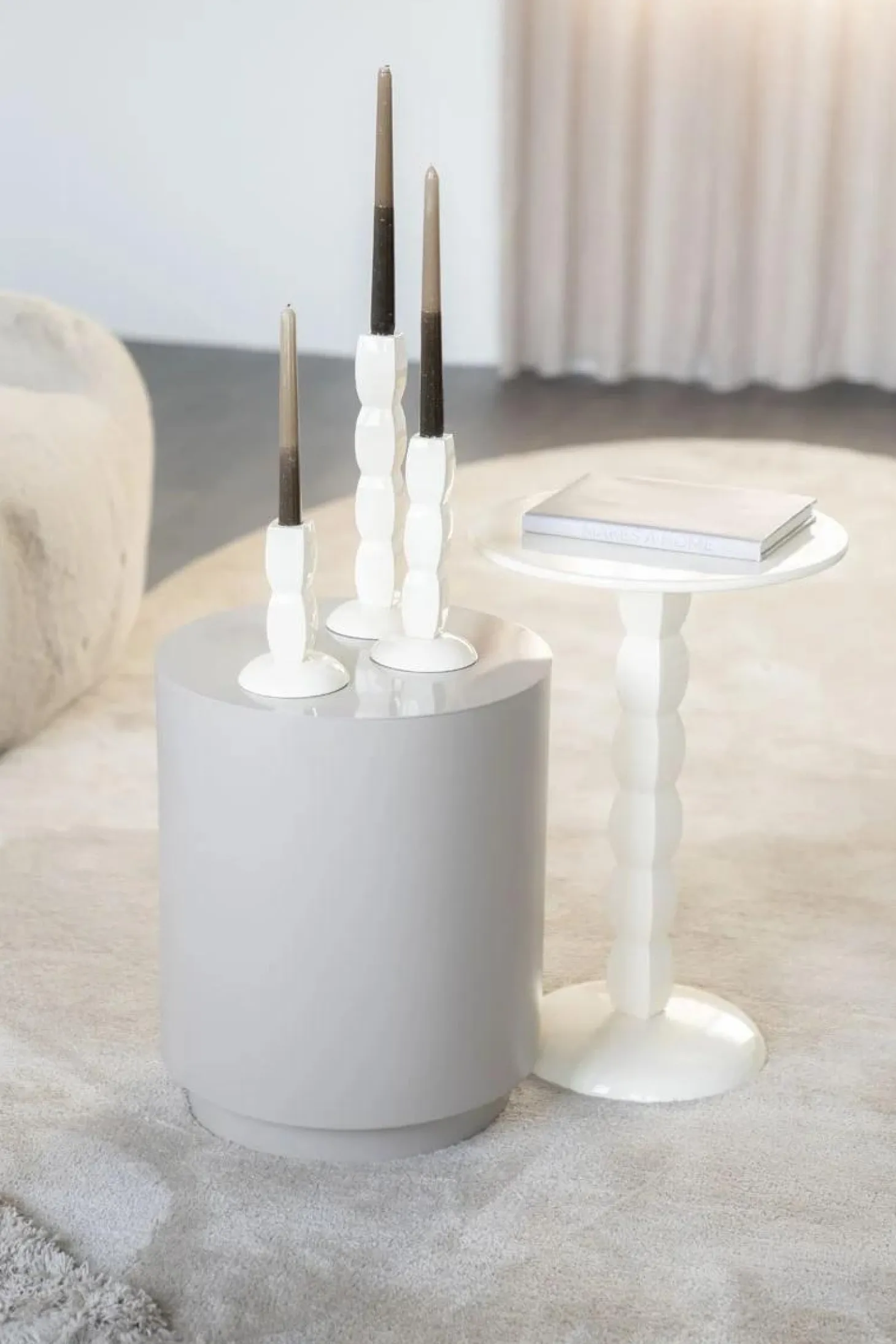 Bijzettafel Prinz - Beige - Loft24.nl