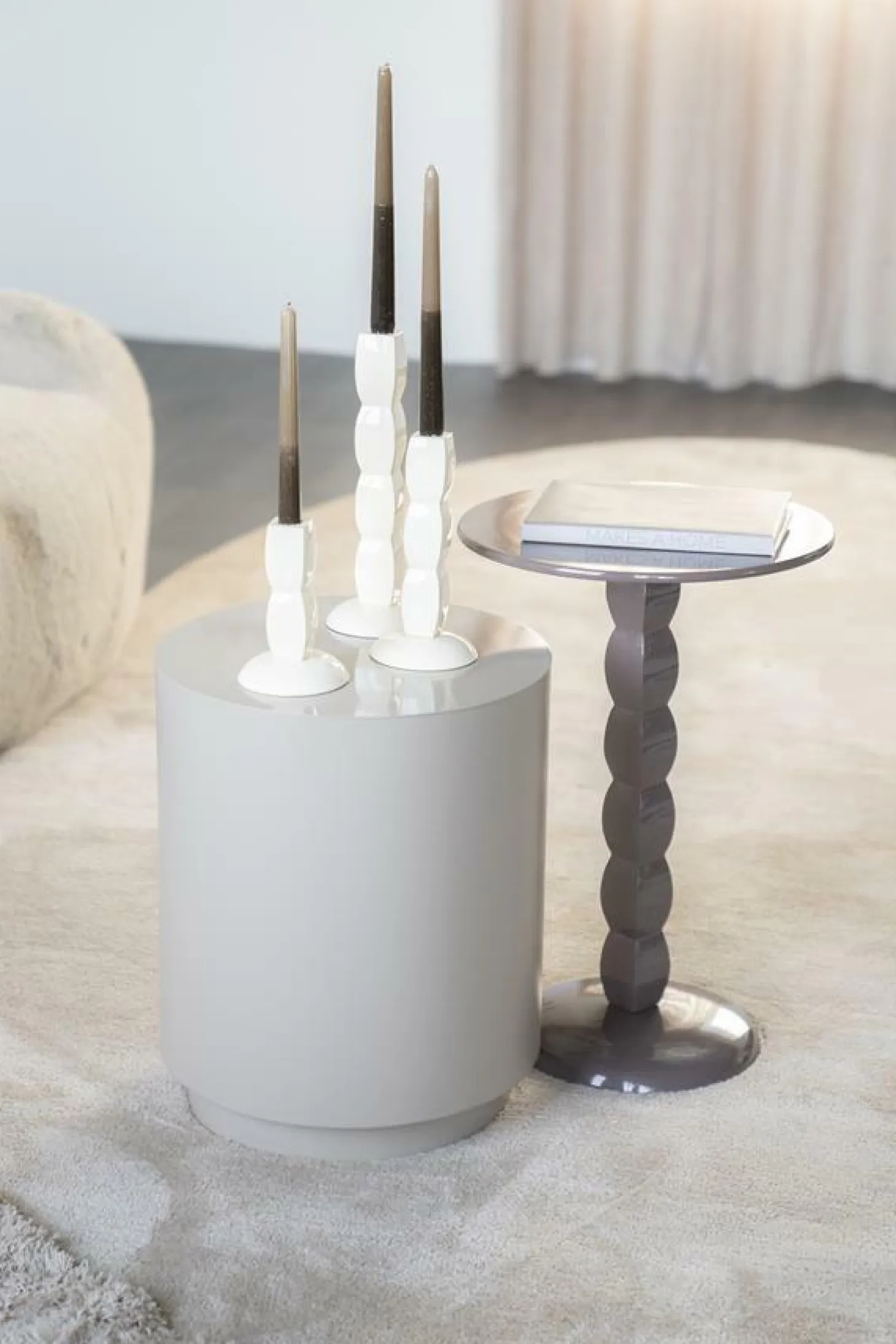 Bijzettafel Prinz - Donker Taupe - Loft24.nl