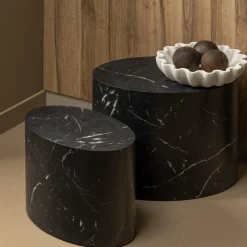 Bijzettafel Quint Marmerlook - 40 cm - Loft24.nl