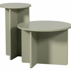 Bijzettafel Ronny Set van 2 stuks - Groen/Grijs - Loft24.nl