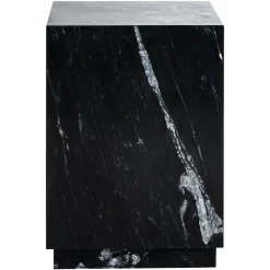 Bijzettafel Salvatore Marmer 41 x 41 cm - Zwart - Loft24.nl