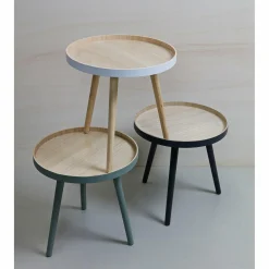 Bijzettafel Sash naturel Ø41cm - Loft24.nl