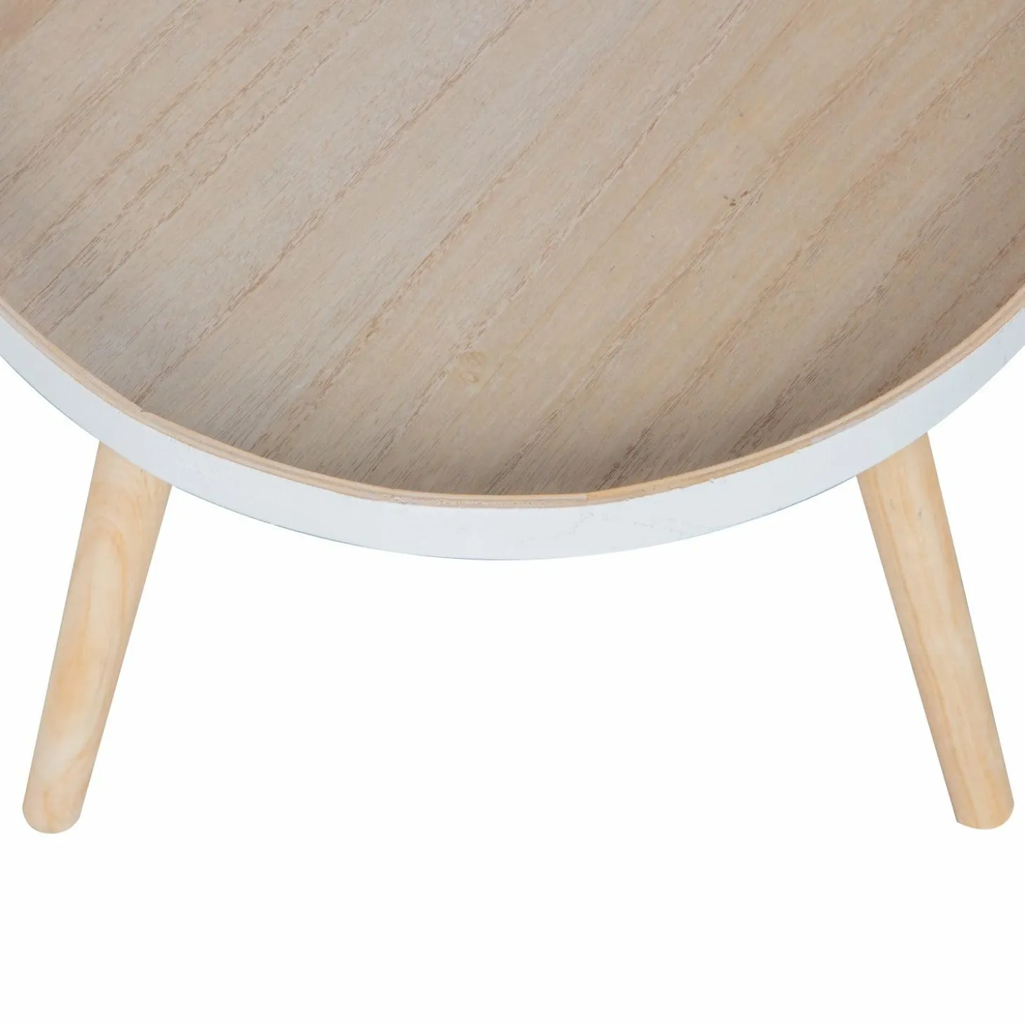 Bijzettafel Sash naturel Ø41cm - Loft24.nl