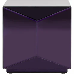 Bijzettafel Shifra Spiegelglas 40 x 40 cm - Paars - Loft24.nl