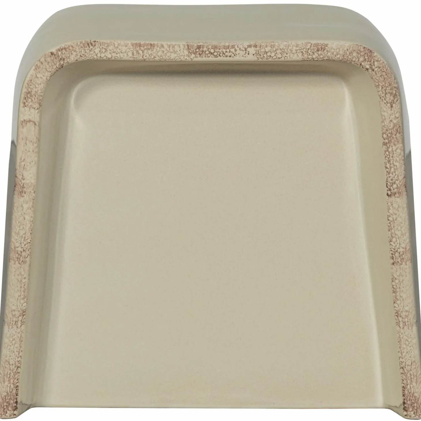 Bijzettafel Shoal Keramiek 46 x 31cm - Crème - Loft24.nl