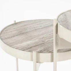 Bijzettafel Sib Marmer set van 2 stuks - Loft24.nl