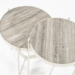 Bijzettafel Sib Marmer set van 2 stuks - Loft24.nl