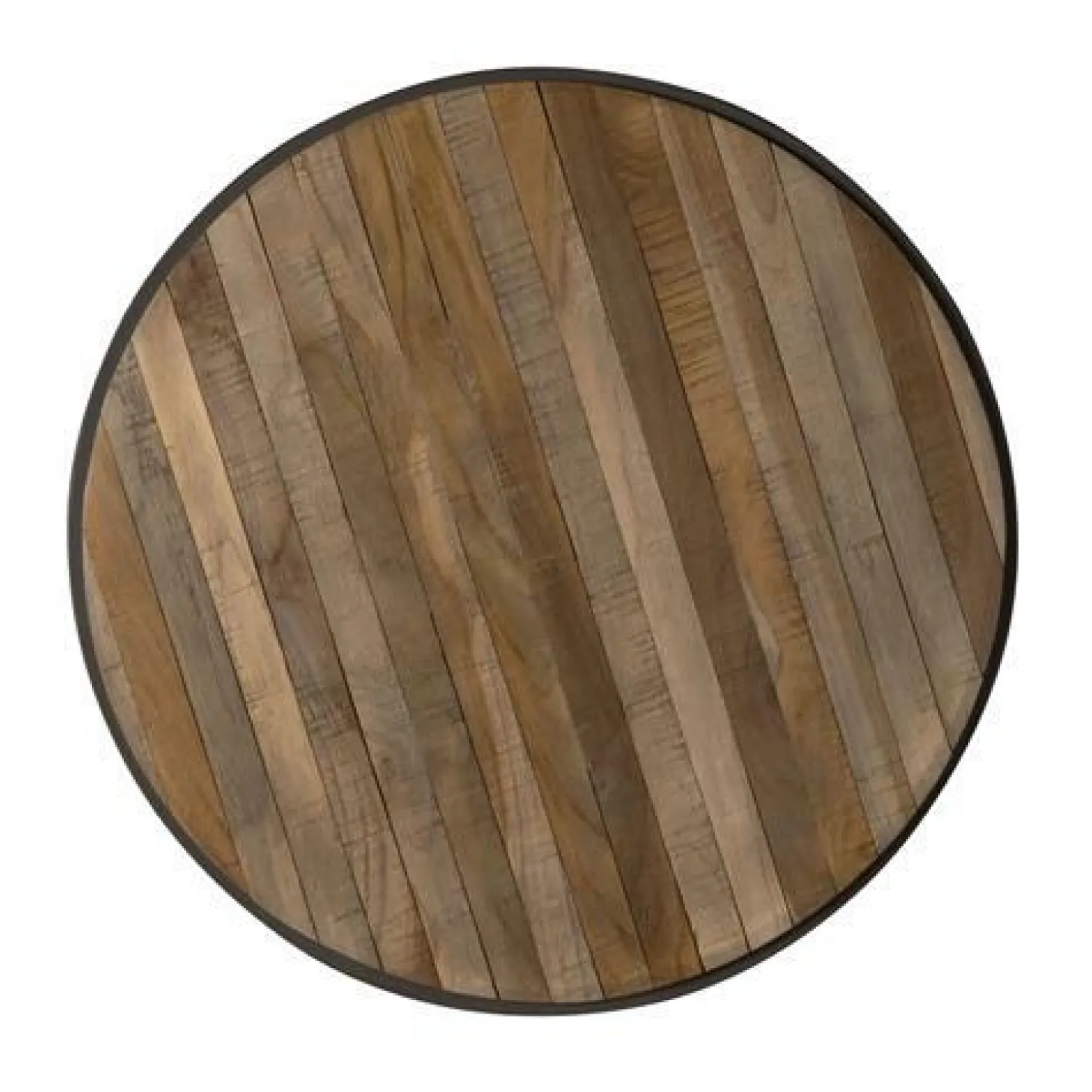 Bijzettafel Turi Teakhout set van 3 stuks - wine - Loft24.nl