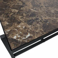 Bijzettafel Turn 50 x 44cm Zwart - Loft24.nl