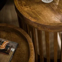 Bijzettafel Tweak set van 2 stuks Mangohout - Loft24.nl