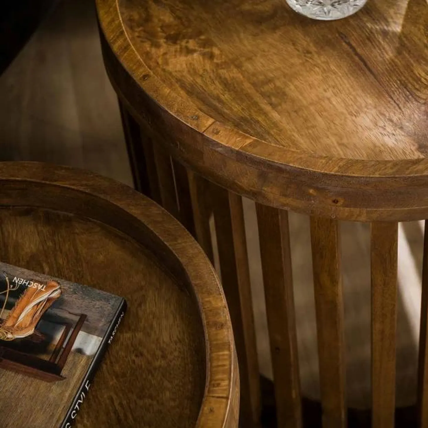 Bijzettafel Tweak set van 2 stuks Mangohout - Loft24.nl