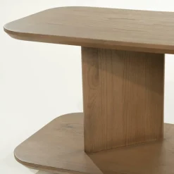 Bijzettafel Ty Eiken 90 x 40cm - Bruin - Loft24.nl