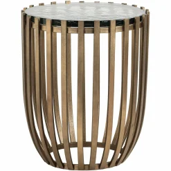 Bijzettafel Volante Glas - Ø47 cm - Loft24.nl