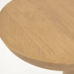 Bijzettafel Woomble Mangohout 40 x 34cm - Naturel - Loft24.nl