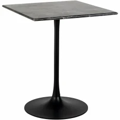 Bistrotafel Carlten Marmer 65 x 65 cm - Zwart - Loft24.nl