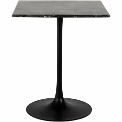 Bistrotafel Carlten Marmer 65 x 65 cm - Zwart - Loft24.nl