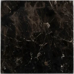 Bistrotafel Carlten Marmer 65 x 65 cm - Zwart - Loft24.nl