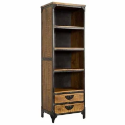 Boekenkast Basto 190 x 60 cm Mangohout - Loft24.nl