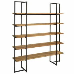 Boekenkast Felino Teakhout 155 x 180 cm - Loft24.nl