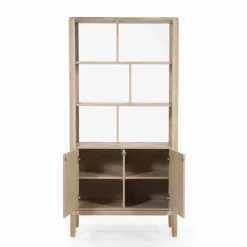 Boekenkast Harvey Eikenhout 180 x 90 cm - Naturel - Loft24.nl