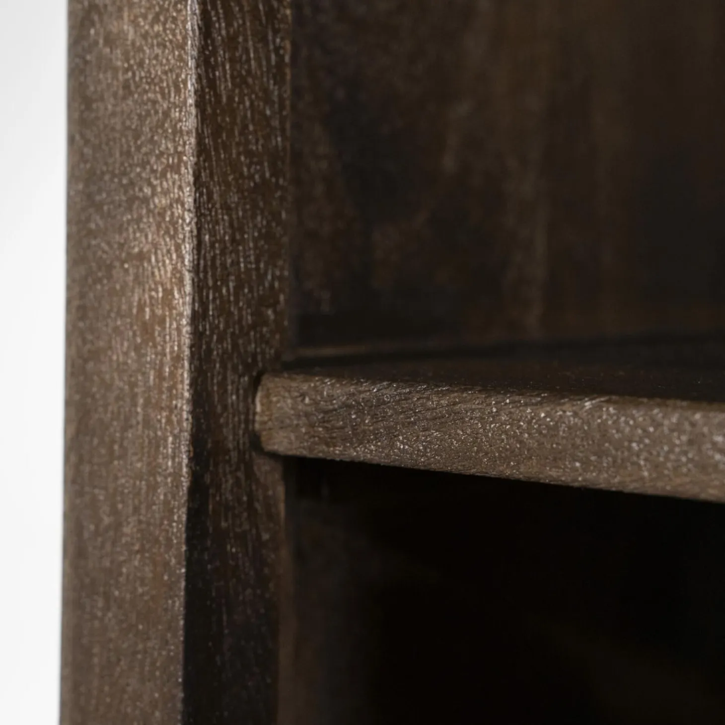 Boekenkast Lio Mangohout Travertin 120x220cm - bruin - Loft24.nl