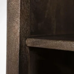 Boekenkast Lio Mangohout Travertin 120x220cm - bruin - Loft24.nl