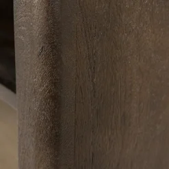 Boekenkast Lio Mangohout Travertin 120x220cm - bruin - Loft24.nl