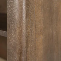 Boekenkast Lio Mangohout Travertin 120x150cm - bruin - Loft24.nl