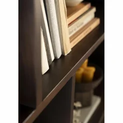 Boekenkast Remi Mangohout en Metaal 200 x 200 cm - Zwart - Loft24.nl