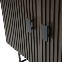 Boekenkast Remi Mangohout en Metaal 200 x 96 cm - Bruin - Loft24.nl