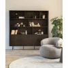 Boekenkast Remi Mangohout en Metaal 200 x 200 cm - Bruin - Loft24.nl