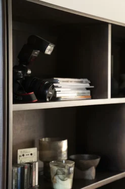 Boekenkast Remi Mangohout en Metaal 200 x 200 cm - Bruin - Loft24.nl