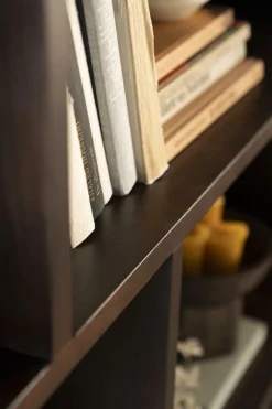 Boekenkast Remi Mangohout en Metaal 200 x 200 cm - Bruin - Loft24.nl