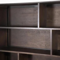 Boekenkast Remi Mangohout en Metaal 200 x 200 cm - Bruin - Loft24.nl