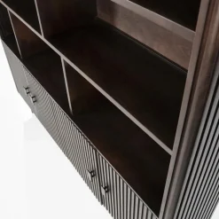 Boekenkast Remi Mangohout en Metaal 200 x 200 cm - Bruin - Loft24.nl