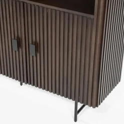 Boekenkast Remi Mangohout en Metaal 200 x 200 cm - Bruin - Loft24.nl