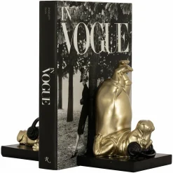 Boekenstandaard Hippo kleur Goud - Loft24.nl