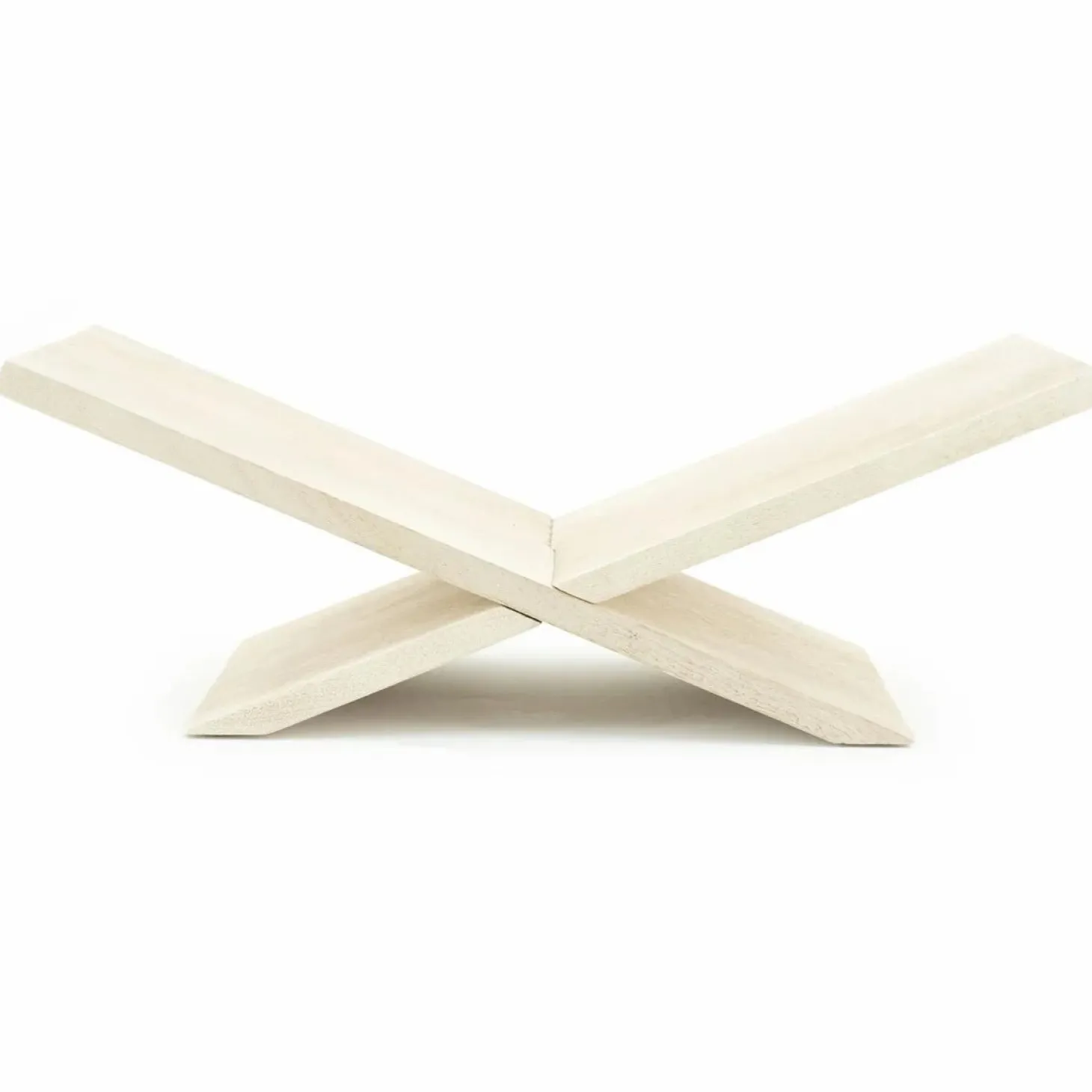 Boekenstandaard Tee Mangohout - Naturel - Loft24.nl