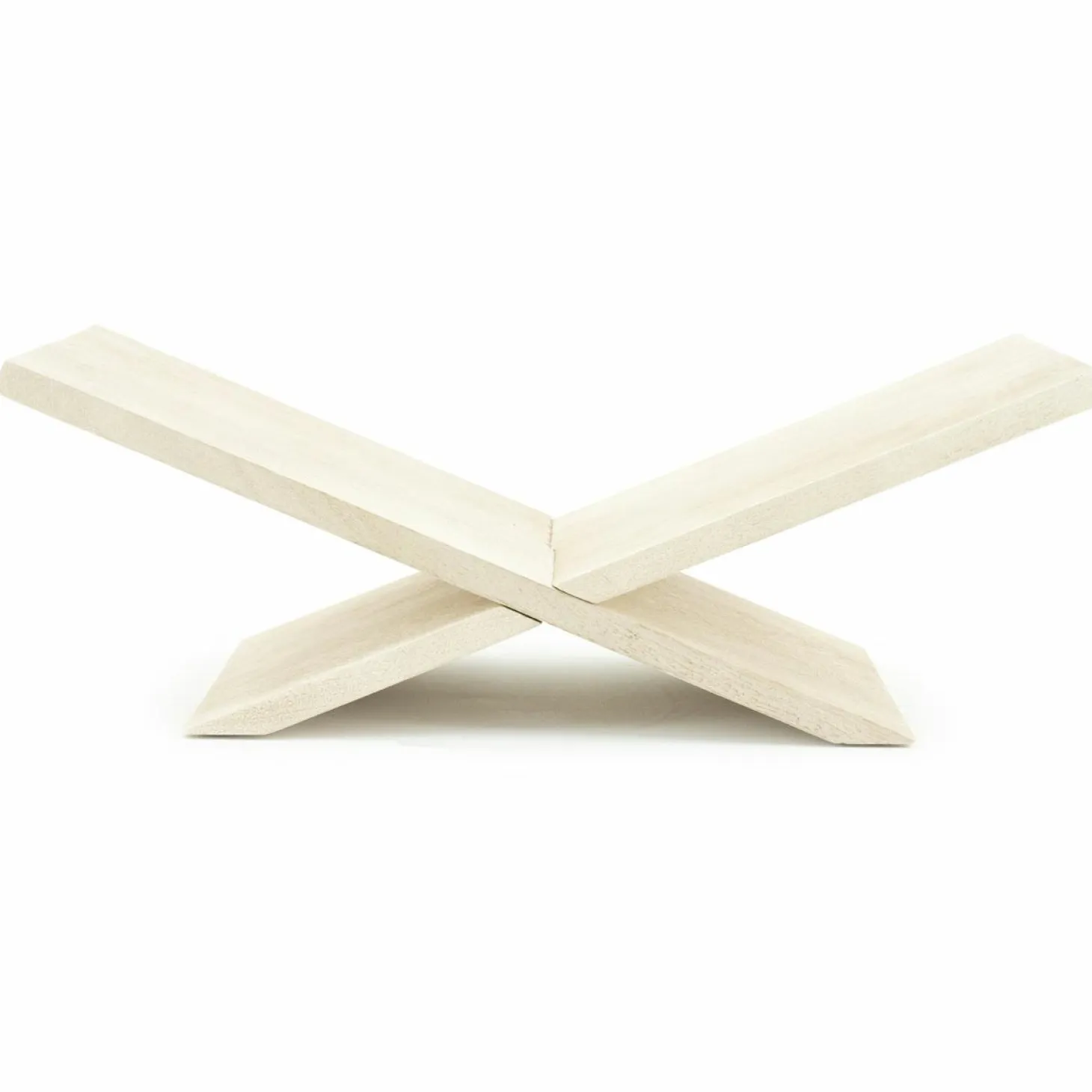 Boekenstandaard Tee Mangohout - Naturel - Loft24.nl