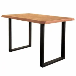 Boomstam Bartafel Ultimo Acaciahout Zwart 140 x 90 cm - Loft24.nl