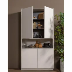 Brook boekenstandaard liggend metaal zwart - Loft24.nl