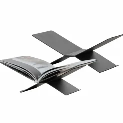 Brook boekenstandaard liggend metaal zwart - Loft24.nl