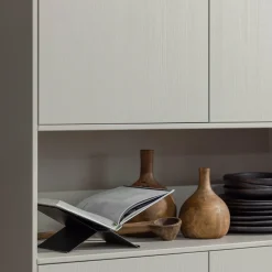 Brook boekenstandaard liggend metaal zwart - Loft24.nl