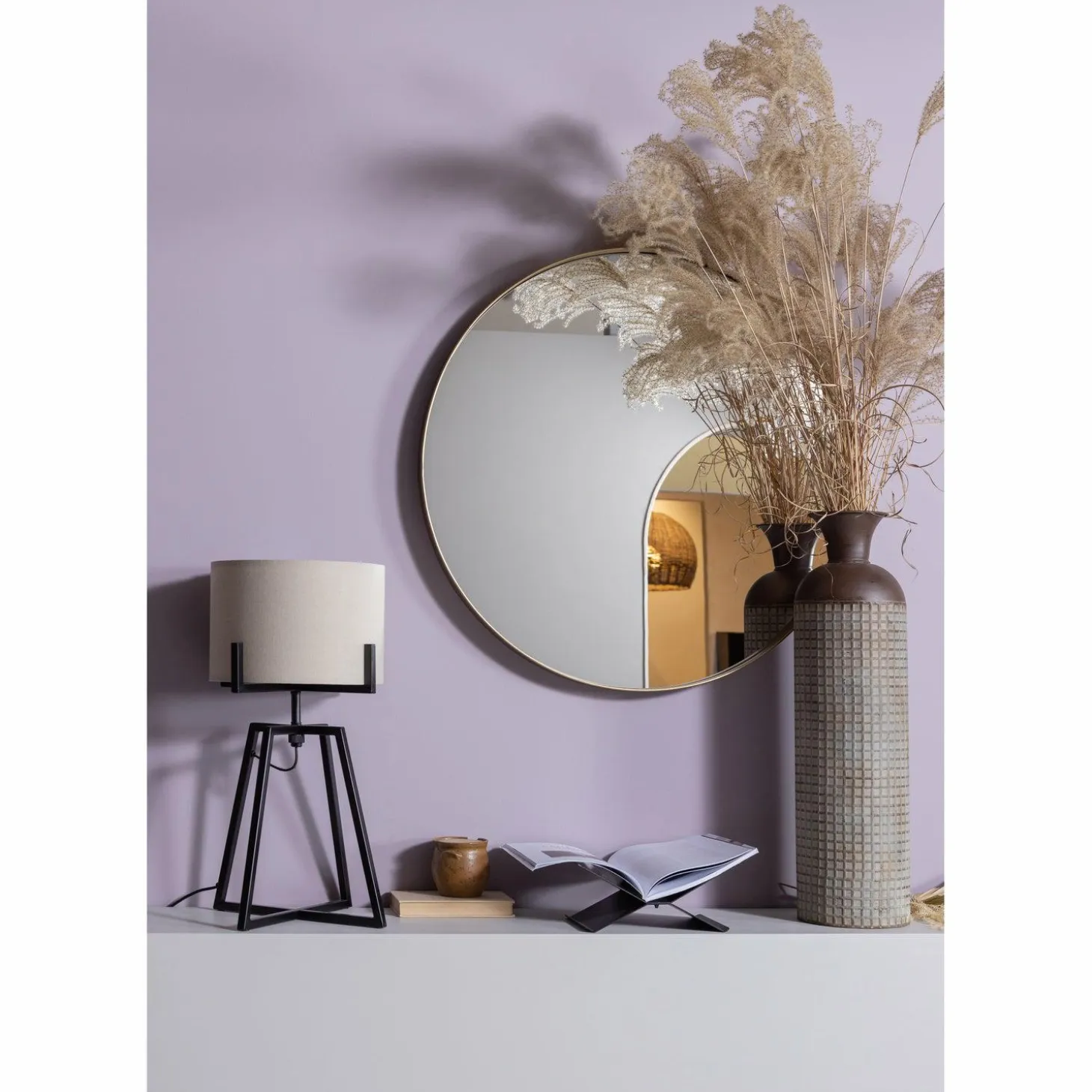 Brook boekenstandaard liggend metaal zwart - Loft24.nl