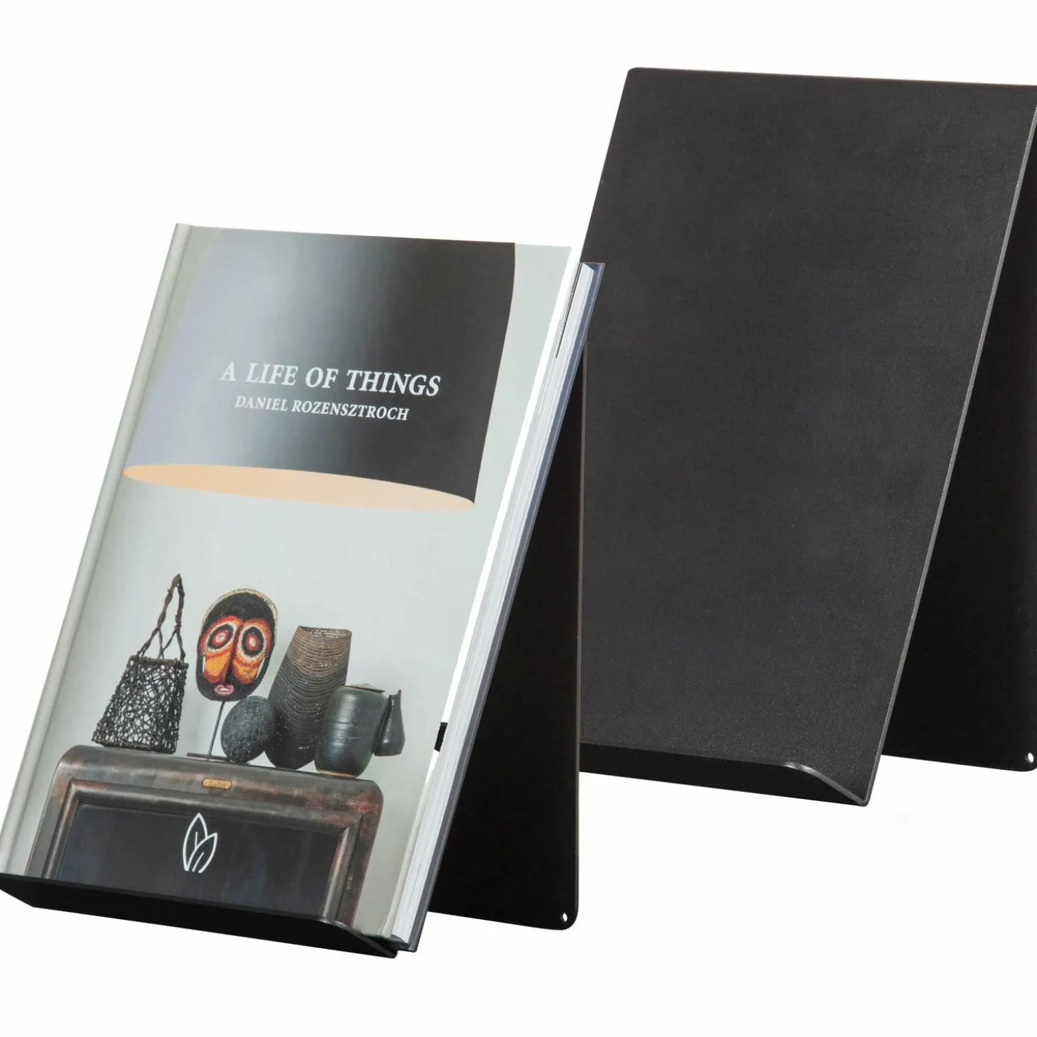 Brook boekenstandaard staand metaal zwart - Loft24.nl